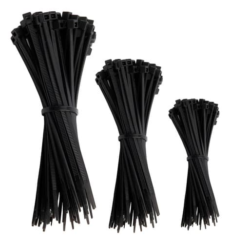 Kit 150 Presilha Abraçadeira Enforca Gato Nylon  3 Tamanhos Branco - 5