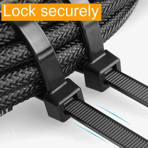 Enforca Gato Abraçadeira 3 Em 1  15,20,30cm 1000 Pcs  Preto  Preto - 8