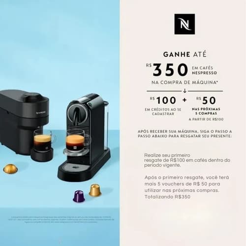 Cafeteira Nespresso Vertuo Pop Preto Clássico 220v - 3