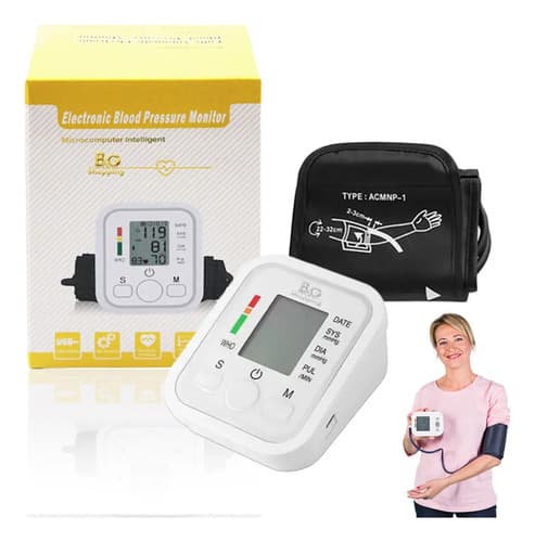 Tensiômetro Digital De Braço Vovô Saúde Braco Memória 99 Resultados Branco - 1