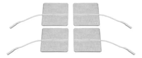 Eletrodo Adesivo Fisioterapia Eletroterapia 5x5 Cm - 4un Cor Branco - 2