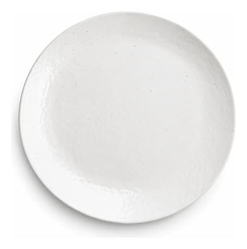Jogo 6 Pratos Rasos Ceramica 27cm Branco - 1