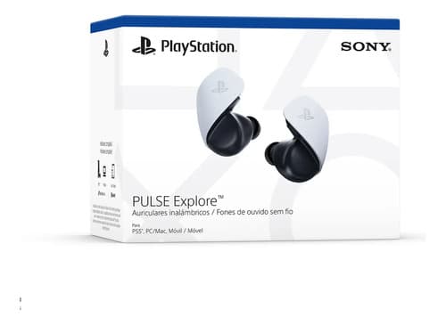 Fone De Ouvido Sem Fio Gamer Sony Pulse Explore Ps5 Branco - 6