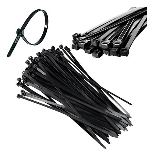 1000 Abraçadeiras Enforca Gato Nylon 20 Cm X 2,5mm Cor Preto - 2