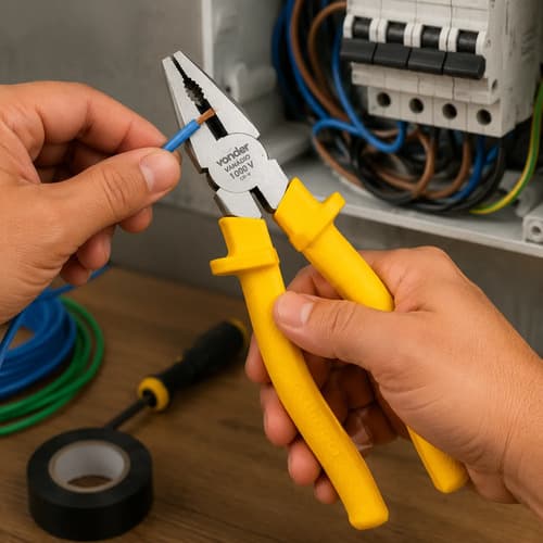 Alicate Universal 8 Pol Cabo Isolado 1000v Vonder - 6