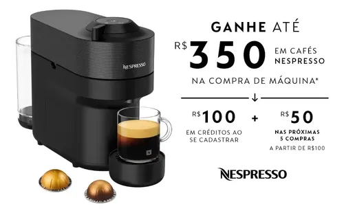 Cafeteira Nespresso Vertuo Pop Preto Clássico 220v - 2