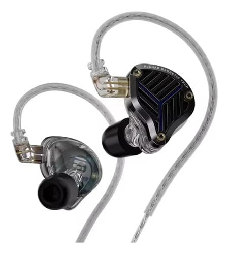 Fone De Ouvido Inear Kz Prx Hifi Planar Driver Sem Microfone Preto - 2