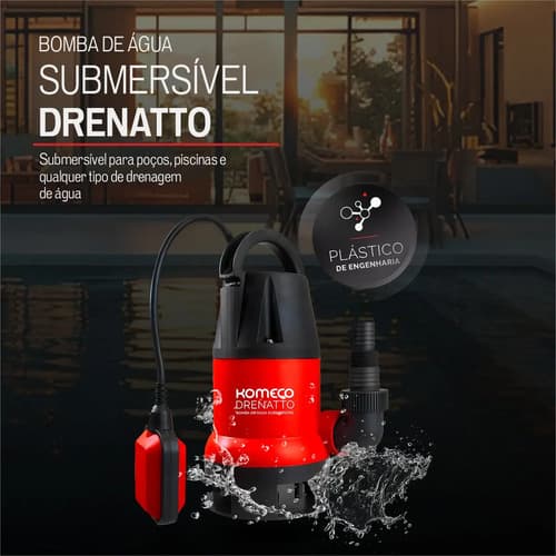 Komeco_drenatto Submersivel Vermelho 220v - 4