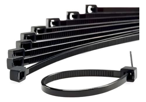 Abraçadeira Nylon 3.6mm X 20cm C/ 1000uni Enforca Gato Preto - 1