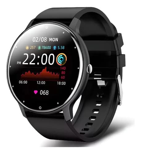 Smartwatch Bluetooth Relógio Resistente À Água Inteligente Preto Lisa - 1