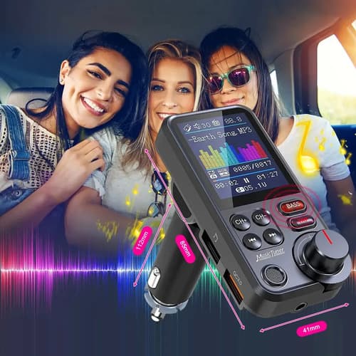 Adaptador Bluetooth Carro 12/24v Transmissor Cigarro Audio - 6