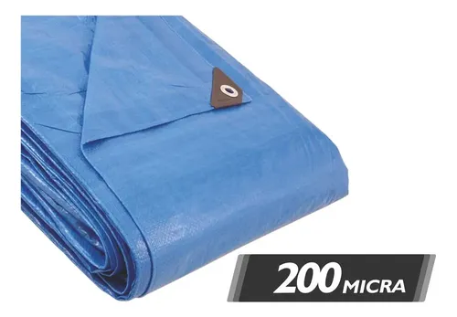 Lona Polietileno Reforçada Azul Impermeável Vonder 12x8m - 5
