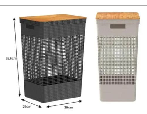 Ou Grid Bambu 49l Bege Preto - 3