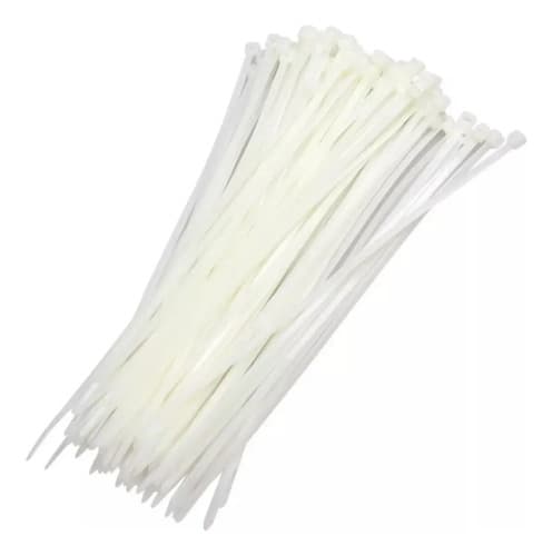Kit Abraçadeiras Nylon  4,8 X 300mm ( Caixa C/ 10.000 Unid ) Branco - 1