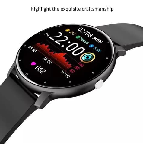 Smartwatch Bluetooth Relógio Resistente À Água Inteligente Preto Lisa - 4