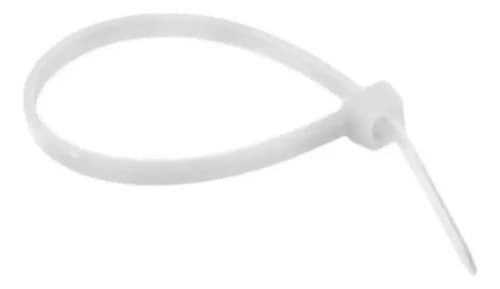 Abraçadeira Em Nylon 400mm X 5,0mm 100 Unidades Branco Branco - 7