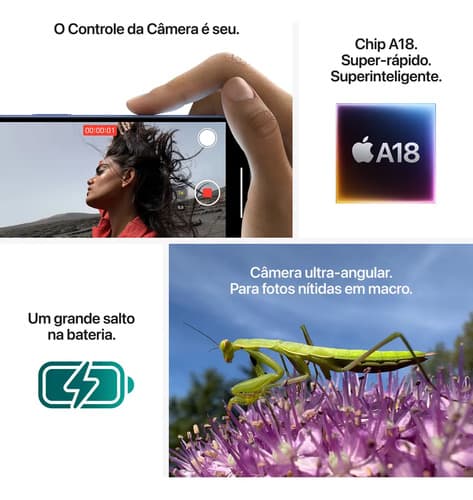 Apple iPhone 16 Plus (128 Gb) - Preto (novo Com Caixa Aberta) - 9
