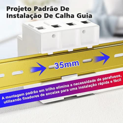 Medidor Energia Trifásico Led Digita 110v 80a Proteção 85/29ov Digital Sobretensao, Sobrecorrente Multifuncional Protecao Contra Fu Ga Teste De Temperatura 220v - 6