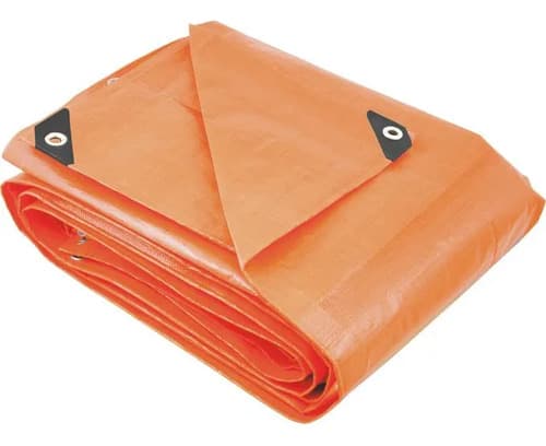 Lona Reforçada Vonder Polietileno Laranja 12 M X 8 M - 1