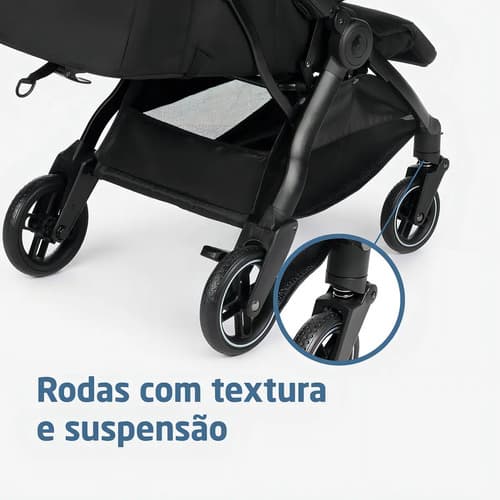 Carrinho De Bebê Eva 3 Maxi Cosi Cor Essential Black Preto - 7