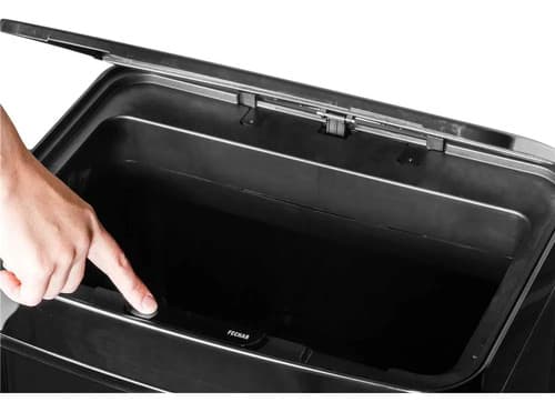 Lixeira Inox Preta Com Sensor 50 Litros Vonder Preta - 10