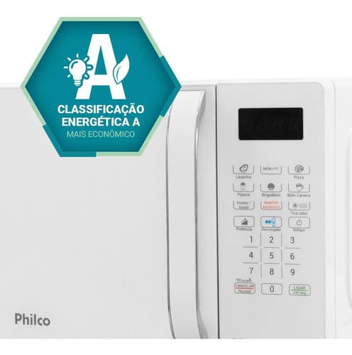 Micro-ondas Philco 20l Branco Pintura Limpa Fácil Pmo23b 220v - 5