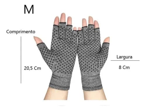 Luvas De Compressão Para Artrite Reumatoide Tamanho.  M - 1