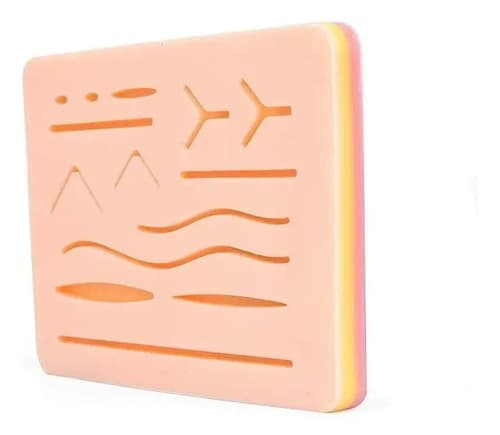 Pele Simulador De Sutura Silicone 3 Camadas Pele De Sutura Almofada Para Treinamento Cirúrgica De Operação De Feridas Pogala - 6