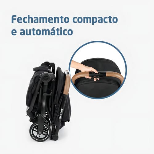 Carrinho De Bebê Eva 3 Maxi Cosi Cor Essential Black Preto - 10