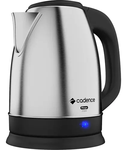Chaleira Elétrica Cadence Cel820 Mega Inox De 1,9 L E 1800w De Potência - Aço Inoxidável 220v - 1