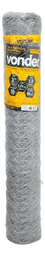 Tela Hexagonal Mangueirão Vonder 3 Bwg 18 1,5x50m Cinza - 3