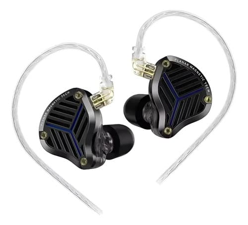 Fone De Ouvido Inear Kz Prx Hifi Planar Driver Sem Microfone Preto - 1