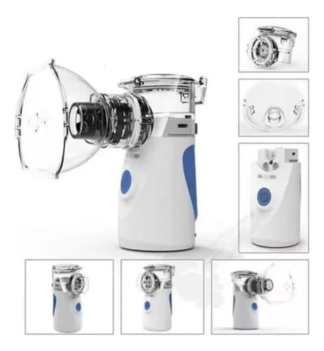 Nebulizador Ultrassônico Portátil Silencioso 20ml Mesh Branco Usb/pilhas - 8