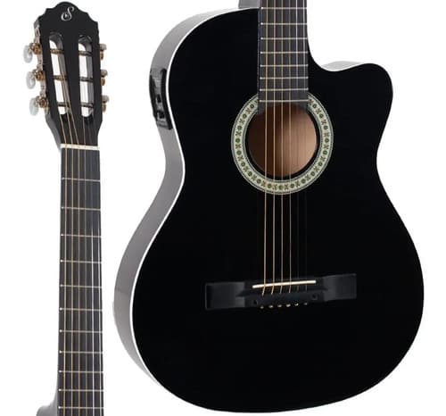 Violão Eletroacústico Giannini Sf-14 Ceq Cordas De Aço Preto Destro - 4