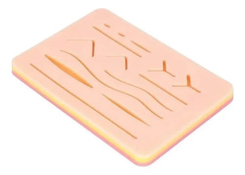 Pele Simulador De Sutura Silicone 3 Camadas Pele De Sutura Almofada Para Treinamento Cirúrgica De Operação De Feridas Pogala - 5