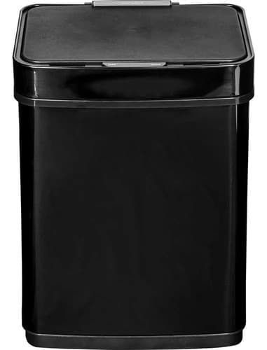 Lixeira Inox Preta Com Sensor 50 Litros Vonder Preta - 7