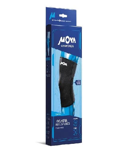 Joelheira Mova Neo Lisa Longa Confort Cor Preto Tamanho M - 2