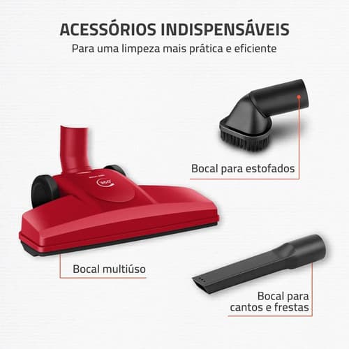 Aspirador De Pó Turbo Cycle, Mondial, 1500w - Ap-40-r Vermelho 127v - 7