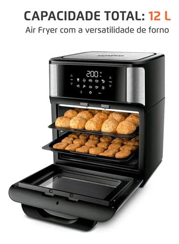 Fritadeira Air Fryer Forno Oven 12l, Mondial, 2000w - Afon-12l-bi - 2