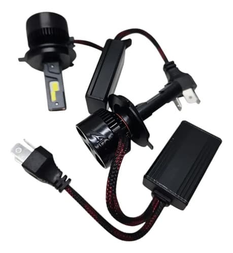 Kit Led Premium 18000lm H4 9v-100v 100w 6000k Asx1204 H4 Preto Branco-frio - 9