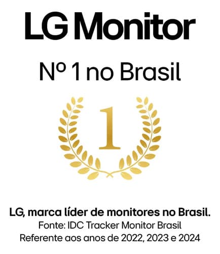 Monitor Gamer LG Ultragear 24 24gs60f-b Ips Full Hd 180hz 1ms (gtg) Nvidia® G-sync® Amd Freesync Hdr10 Srgb 99% Hdmi Displayport Preto 127/220v - 2