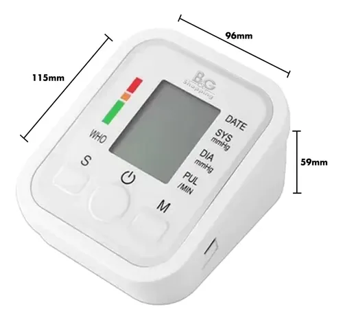 Tensiômetro Digital De Braço Vovô Saúde Braco Memória 99 Resultados Branco - 3