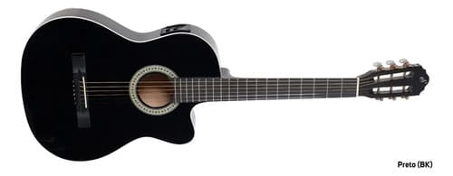 Violão Eletroacústico Giannini Sf-14 Ceq Cordas De Aço Preto Destro - 11