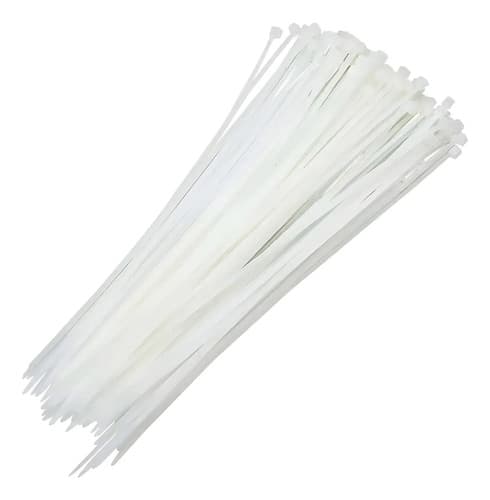Abraçadeira De Nylon 39cm Diversas Cores Pacote C/ 200 Peças Branco - 1