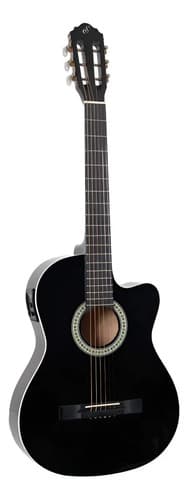 Violão Eletroacústico Giannini Sf-14 Ceq Cordas De Aço Preto Destro - 1