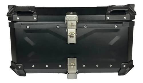 Bau Moto Bauleto Universal 65l Traseiro Para 2 Capacetes Preto - 1