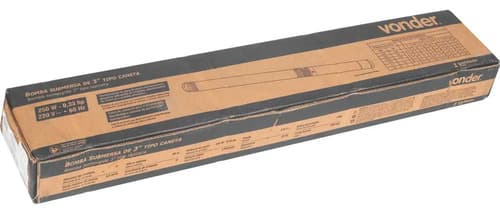 Bomba Submersa Tipo Caneta 0,33 Hp 220 V Vonder Para Poço Cinza Com Detalhes Amarelo 220v - 2