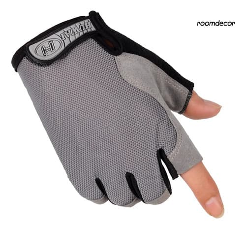 Unissex Luva Para Bicicleta Ciclismo Com Gel Super Confortáv N2 Cinza E Preto - 1