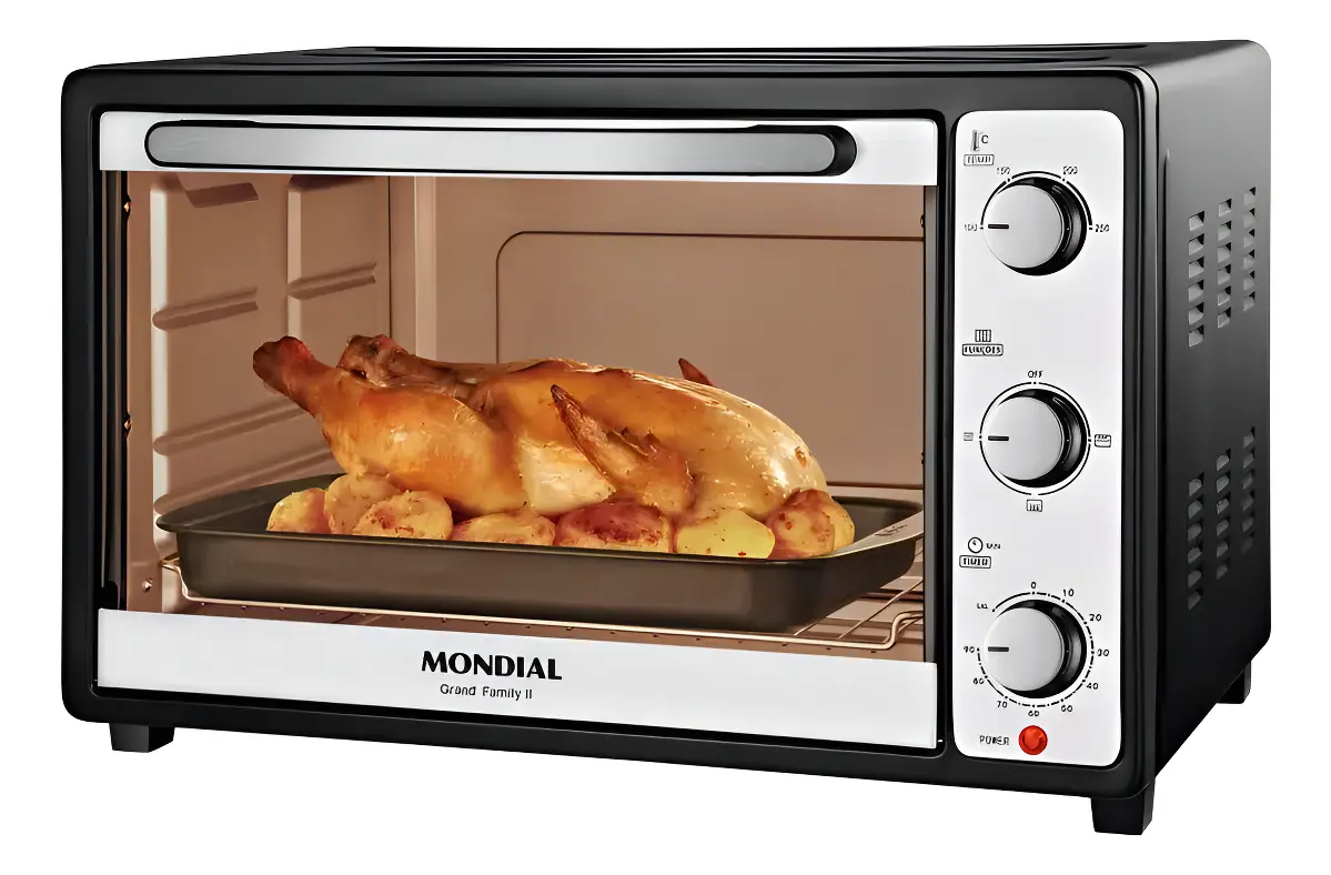 Forno Elétrico 52l Grand Family Ii, Mondial 1800w Frn-52-b 127v Preto - 1