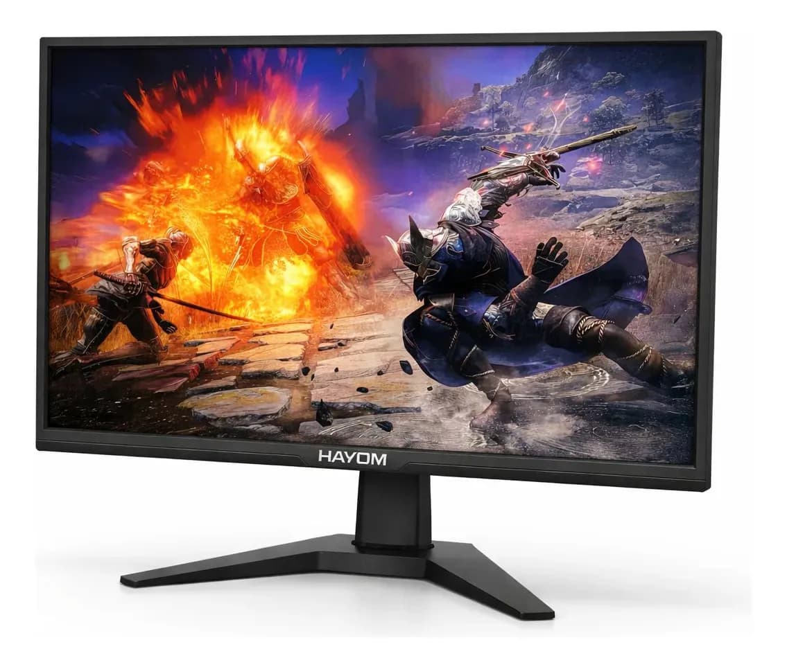 Monitor Hayom Mo6008 27 Full Hd Para Computador 75hz Com Preto - 1